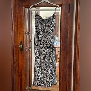 Zebra print day dress